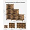 Interlocking Plastic Cube Shelving Unit for Bedroom, Living Room, and Home Storage Use